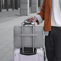 Sac d'ordinateur portable pour voyages d'affaires, 15 pouces, imperméable, respirant, résistant à l'usure, en polyester, antichoc, antivol