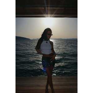 Mini Tie-Up <b>Pencil</b> <b>Skirt</b> in <b>Grey</b> Satin and Chiffon Winter Floral Print XS Size Ruched Ruffled Decoration Spandex Material - Product Image 1