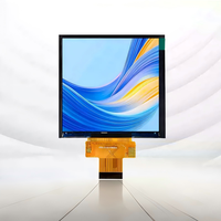 Layar Modul TFT LCD Persegi 3.4 Inci 480x480 IPS dengan Pengontrol ST7701S Antarmuka MIPI 2 Jalur Kecerahan 270 -20 +70C