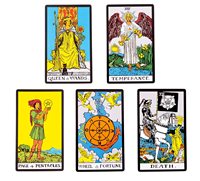 Jeu de cartes de tarot anglais personnalisé en gros, cartes d'oracle en ligne avec guide électronique, jeu de divination, cadeau