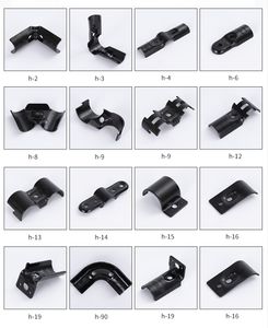 H-90 אלקטרופורזה שחור אלקטרופורזה חתיכת מחבר צינור מתכת לשימוש לוגיסטי ואחסון - Product Image 3