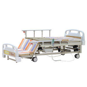 Lit médical pour personnes âgées à prix compétitif, lit électrique manuel pour hôpital, soins à domicile, lit <span class=keywords><strong>de</strong></span> soins infirmiers avec toilette - Product Image 6