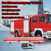 Barre lumineuse stroboscopique LED montée sur le toit, lumières d'urgence rouges pour ambulances, camions de pompiers, véhicules de sécurité et de construction
