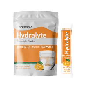 Complément énergétique électrolytique pour adultes Greenpie, poudre effervescente pour l'hydratation, sachets - Product Image 2