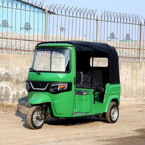 Tuk-tuk Rickshaw Veicolo di Trasporto Modello Bajaj Triciclo Elettrico Motociclo a Carrozzeria Aperta per Passeggeri TVS - Product Image 3