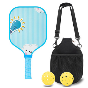 Juego de Raquetas de Pickleball para Niños con Bolsa de Malla, Pelotas de 40 Hoyos, Mango Antideslizante, Equipo de Juego para Exteriores - Product Image 2