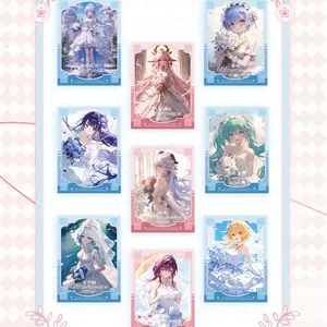 Venta al por Mayor de Tarjetas Coleccionables de A5 con Diseño de Peach Sweetheart Wave Goddess Story, Waifu Yae Miko <span class=keywords><strong>Ganyu</strong></span>, Juguetes Doujin, Regalo de Navidad - Product Image 2