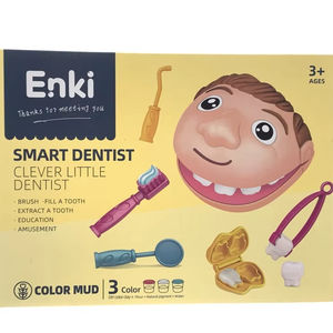 10 pezzi 3 giocattoli interattivi di plastica di simulazione del giocattolo del dentista di colore che riempiono un gioco di denti set di <span class=keywords><strong>pasta</strong></span> colorata <span class=keywords><strong>per</strong></span> i giocattoli di età 3 + - Product Image 1