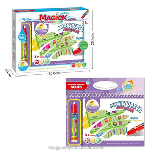 Kit d'art de dessin à l'eau pour enfants, pages d'activités réutilisables à révéler à l'eau avec stylo à eau, dessin et coloriage sans dégâts, jouets éducatifs - Product Image 6
