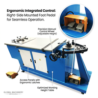 Machine électrique de formage d'embouts avec boîte de vitesses et moteur pour la fabrication et le soudage d'embouts de conduits d'air spirale, haute sécurité, vente en gros usine