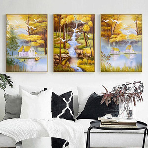 Pinturas <span class=keywords><strong>de</strong></span> gran tamaño, arte <span class=keywords><strong>de</strong></span> pared, decoración del hogar, arte moderno enmarcado, Arte Abstracto 3D sobre lienzo, flor personalizada impresa en acuarela - Product Image 4