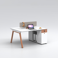 JORI QF-08A Bureau de direction en panneau E1 avec écran de séparation de 9 mm, double ventilateur de refroidissement, serrure à code, pour bureau, conformité Formaldehyde 0.032mg/L