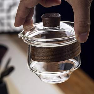 แก้วน้ำชาแก้วโมริทาคากะพร้อมฝาปิด ความจุขนาดใหญ่ ทนความร้อน สำหรับดื่มชายามบ่าย ชุดของขวัญสำหรับผู้ใหญ่ - Product Image 5