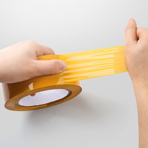 Heavy Duty BOPP Yellow <b>Packing</b> Tape, 60mic High Tensile Packaging Tape for Industrial <b>Box</b> Sealing - Product Image 1