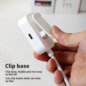Lampe de lecture pliable mini à clipser, rechargeable USB, LED, 3 modes, protection oculaire, intensité réglable en continu, flexible pour chambre à coucher - Product Image 5
