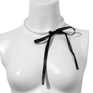 Женское Длинное колье с черной лентой - Product Image 4