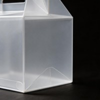 Boîte d'emballage en plastique givré mat personnalisée, pliable, portable, directement de l'usine, pour cadeaux de mariage et souvenirs