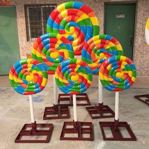 Grands bonbons personnalisés ornements de noël moderne canne à bonbons Weihnachten décor extérieur sucette géante pour décoration de noël - Product Image 2