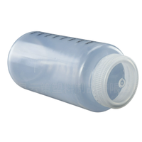 Bouteille de réactif en plastique PP à large ouverture avec échelle de graduation 5ml-2000ml, récipient de stockage d'échantillons de laboratoire, autoclavable