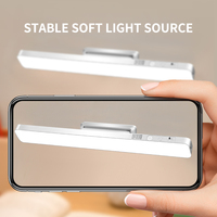 Barre lumineuse magnétique pour placard, lampe de lecture et d'étude, éclairage LED rechargeable pour l'école, le dortoir, la maison et le rangement