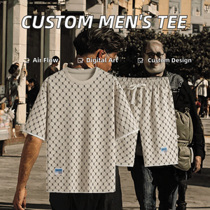 Conjunto de Camiseta y Pantalones Cortos de Poliéster para Hombre al por Mayor, Ropa Deportiva Informal Transpirable de Secado Rápido - Product Image 2