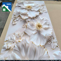 Prix de gros revêtement UV haute brillance 4 * 8ft 2 ~ 3.5mm épaisseur PVC feuille de marbre pour la décoration murale
