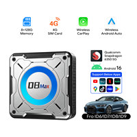Qualcomm 6350 5G AI Box BMW X1 X3 X5 X7 Seri 3 5 7 Adaptor Wireless CarPlay Android Auto Streaming Box Netflix YouTube 8+128