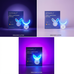 Kit Sbiancante per Denti con Timer Intelligente Rosso-Blu, 32 LED, Ricarica Magnetica Wireless, Approvato CE/CPSR/SGS, con Penna Gel da 25 ml <span class=keywords><strong>Pro</strong></span> - Product Image 2
