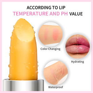 <span class=keywords><strong>Baume</strong></span> à lèvres hydratant minéral changeant de couleur, haute qualité, résistant à l'eau, longue tenue, rose, avec logo personnalisé, fabriqué par une usine de cosmétiques professionnelle - Product Image 2
