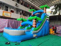 Hot Sale Outdoor aufblasbare Hüpfburg Combo mit Wasser rutschen Trampolin für Kinder Wasser pool