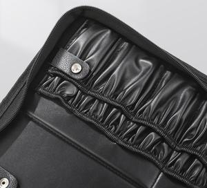 Bolsa de Maquillaje Plegable Vertical de Gran Capacidad con 29 Compartimentos, Estuche de Almacenamiento Portátil de PU Impermeable para Brochas de Maquillaje - Product Image 2