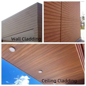 Panneaux <span class=keywords><strong>de</strong></span> bardage <span class=keywords><strong>de</strong></span> façade en bois WPC en relief 3D, panneaux muraux extérieurs, panneaux modernes classiques, longue durée <span class=keywords><strong>de</strong></span> vie, imperméables - Product Image 4