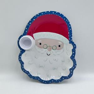 3D babbo natale pino a forma di melamina usa e getta stoviglie Cartoon piatto di plastica per colazione salsa Snack per feste - Product Image 6