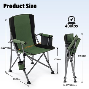 Custom Wholesale Multiple Style Adjustable <b>Foldable</b> Portable Outdoor Folding Recliner Camping Garden Beach Fishing Chairs 600D - Product Image 5