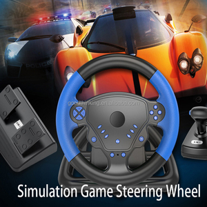 Control de juego inalámbrico recargable para P3 para P4, juego <span class=keywords><strong>Android</strong></span>, volante de simulación de conducción de coche de carreras para <span class=keywords><strong>PC</strong></span> - Product Image 6