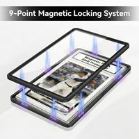 Support de Présentation Populaire pour Cartes Sportives avec Protection UV, Cadre en Aluminium et Verre Trempé
