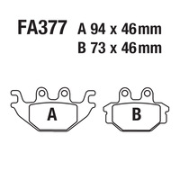 Plaquettes de frein à disque pour moto FA377 pour SYM KYMCO MXU UXV 250 ATV Quad, pièces de rechange pour étrier de frein