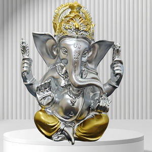 งานฝีมือเรซิ่นตามหลักฮวงจุ้ย รูปปั้นพระพิฆเนศ <span class=keywords><strong>เทพ</strong></span>เจ้าแห่งความมั่งคั่ง รูปปั้นช้างอินเดีย <span class=keywords><strong>เทพ</strong></span>เจ้าแห่งโชคลาภ ประติมากรรมสำหรับวัดอินเดีย ของตกแต่งพระพุทธรูปไทย - Product Image 5