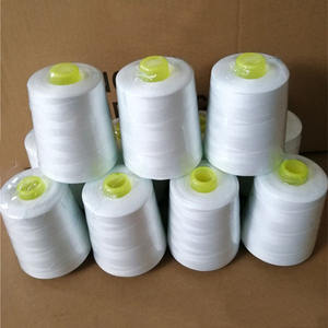 Prenda blanca personalizada 50/2 Tejiendo 100% Hilos Prenda de poliéster - Product Image 3