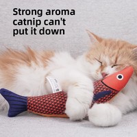Jouet de poisson en peluche grinçant écologique pour chats Simulation menthe Teaser résister à la morsure moudre les dents usage quotidien chaton Juguet Para Mascota