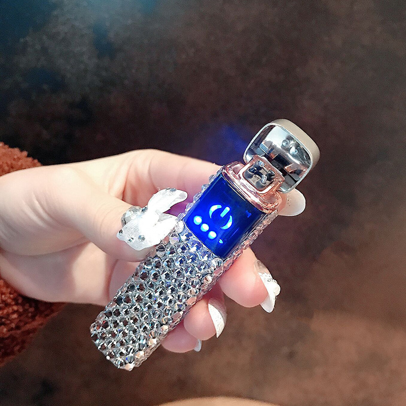 Ea051 Тур ch сигареты cigerate аккумуляторные зажигалки электронные Роскошные USB в виде бриллиантового украшения ветрозащищенная зажигалка
