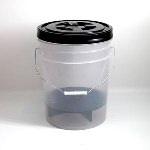 Personnalisation possible Vente directe d'usine Seau en plastique de 20 litres Seau de rangement multifonctionnel Avec couvercle et poignée - Product Image 6