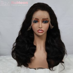 <span class=keywords><strong>Perruque</strong></span> de Cheveux Humains Indiens Couleur Naturelle, Dentelle Frontale 250 Densité 100% Cheveux Humains, <span class=keywords><strong>Perruque</strong></span> Ondulée en Dentelle HD 13x4 - Product Image 3