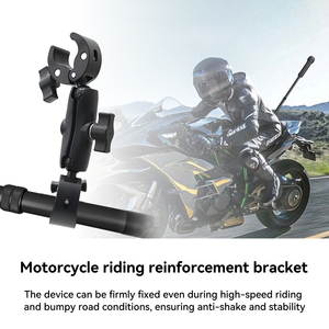 Soporte para Cámara de Aleación de Aluminio para Motocicleta/Bicicleta, para Insta360 X5 X4 X3, para GoPro Hero13/12/11, DJI <span class=keywords><strong>Osmo</strong></span> <span class=keywords><strong>5</strong></span> - Product Image 3