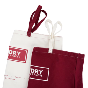 Sac en toile de coton épais personnalisé avec logo, écologique, réutilisable, pliable, pour les courses, les voyages, à porter en cabine - Product Image 2