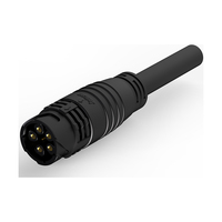 Connecteur étanche M28 600V 80A avec câble surmoulé pour équipement de recharge de véhicules électriques, systèmes de batteries et machines industrielles