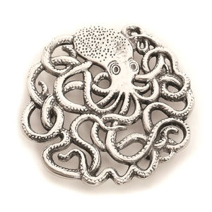 Dessous de plat en fonte d'aluminium argenté pour cuisine et salle à manger Plat chaud décoratif romantique - Product Image 5