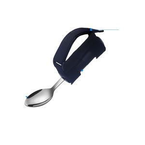 Couverts adaptatifs ergonomiques pour personnes âgées Spork pour personnes âgées en caoutchouc poignée pliable en acier inoxydable à prise facile Spork pour les tremblements de la main - Product Image 2
