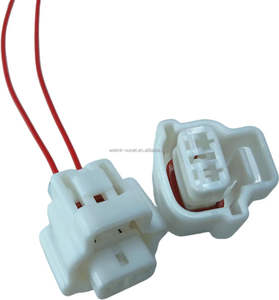 موصلات مستطيلة بيضاء أصلية 6189-0438 بدوائرين لأسلاك السيارات المخصصة من لينكسونيت - Product Image 2