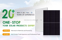 Module solaire monocristallin de type N à haute efficacité 550W, panneaux solaires pour système d'énergie solaire